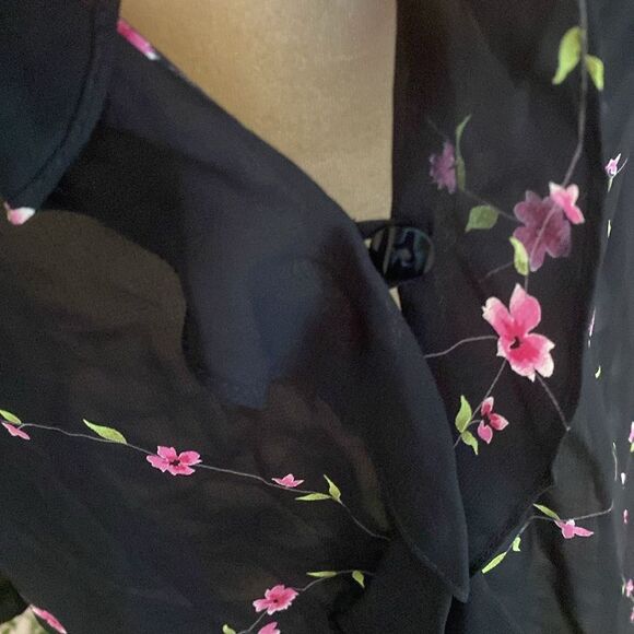 NWT Vintage Donna Ricco Sheer Top(size 14) - Picture 9 of 11